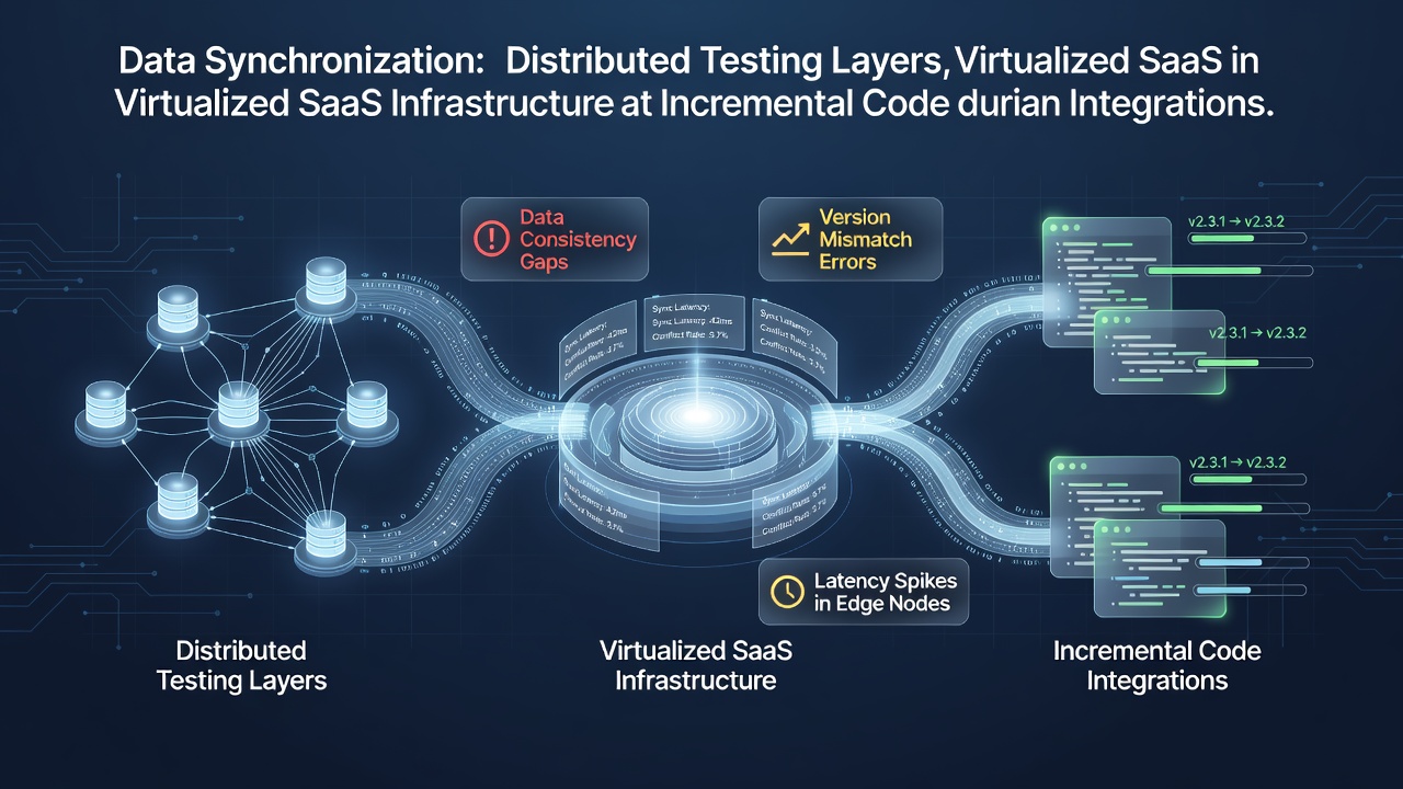 Examining Data Synchronization Challenges Across Distributed Testing Layers in Virtualized SaaS Infrastructures During Incremental Code Integrations